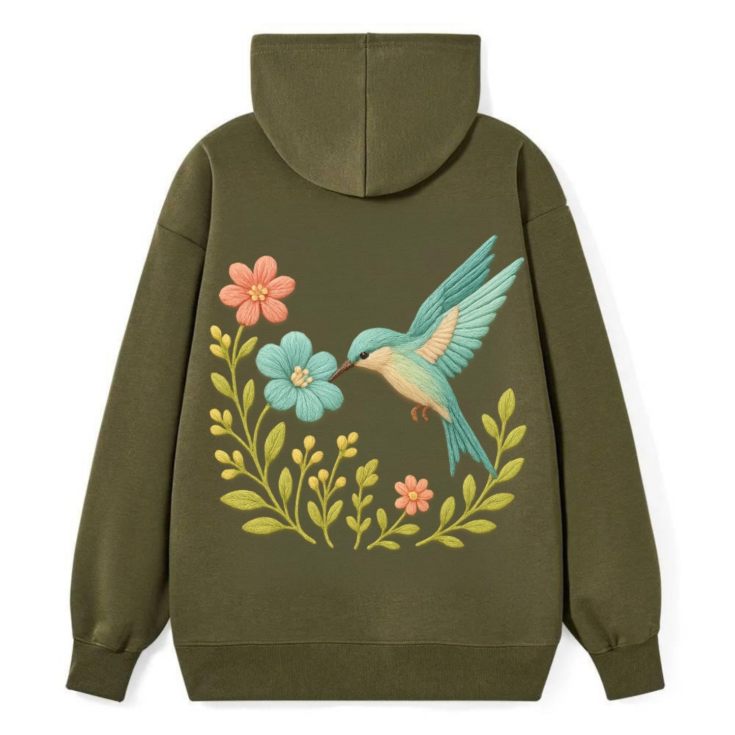 Mint Bee-Eater - Classic Pullover Hoodie - ArmyGreen