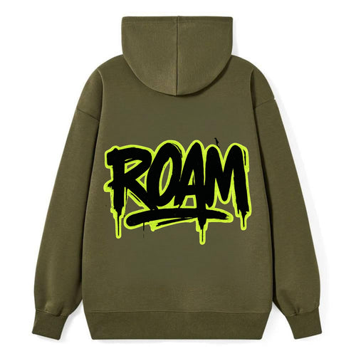 Bold typography design - ROAM - wander freely, no destination needed - Classic Pullover Hoodie