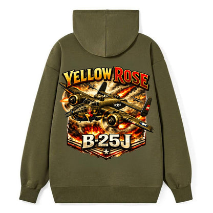 B 25j Yellow Rose - Classic Pullover Hoodie - ArmyGreen