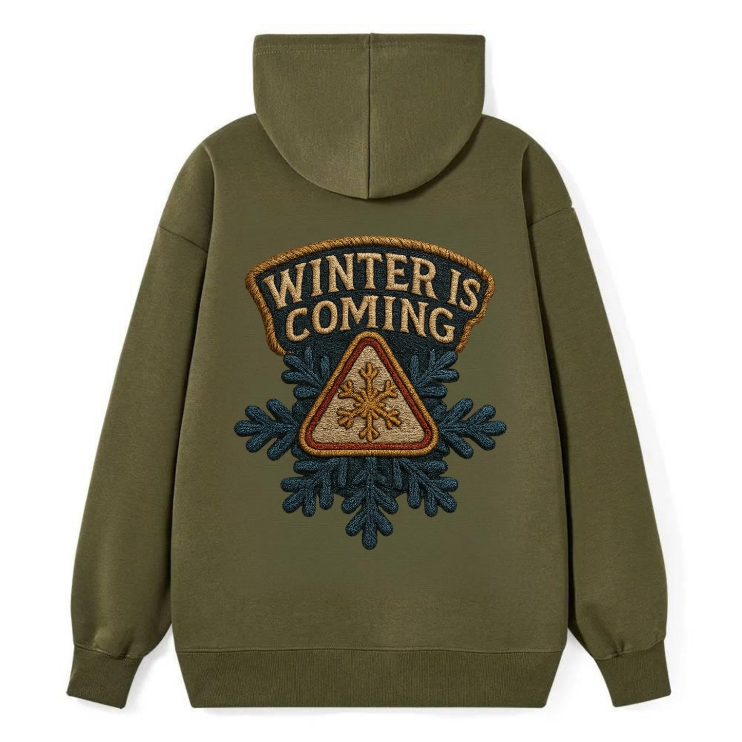 Winter Is Coming  - Classic Pullover Hoodie - ArmyGreen