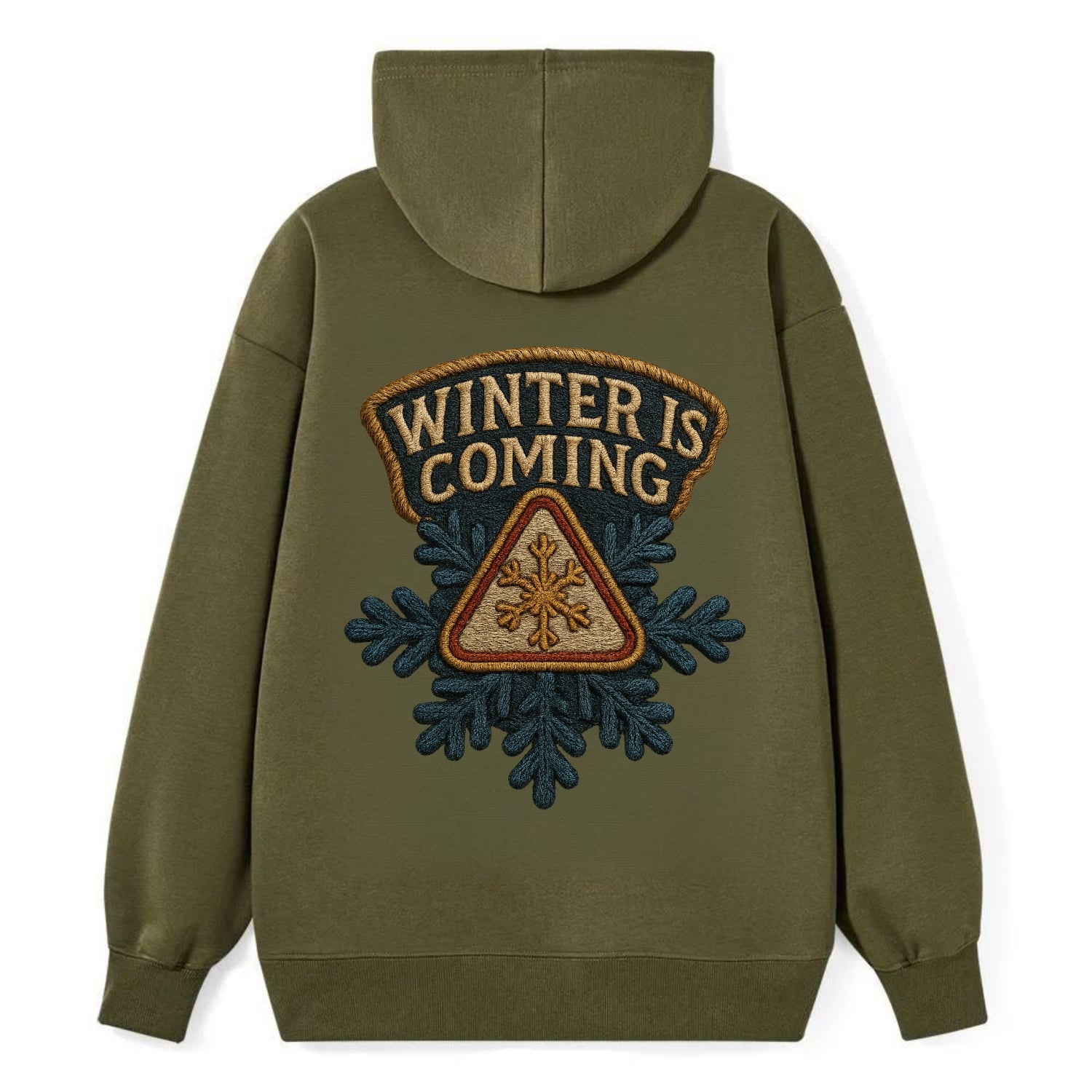 Winter Is Coming  - Classic Pullover Hoodie - ArmyGreen