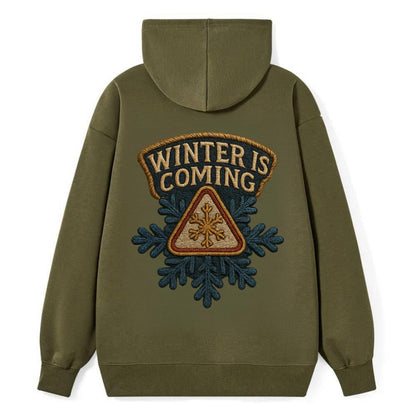 Winter Is Coming  - Classic Pullover Hoodie - ArmyGreen