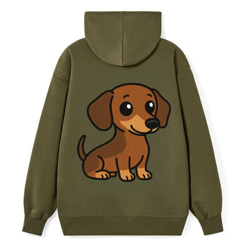 Dachshund - Long body profile view - Classic Pullover Hoodie