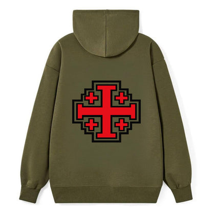 Heritage of Faith - Classic Pullover Hoodie - ArmyGreen