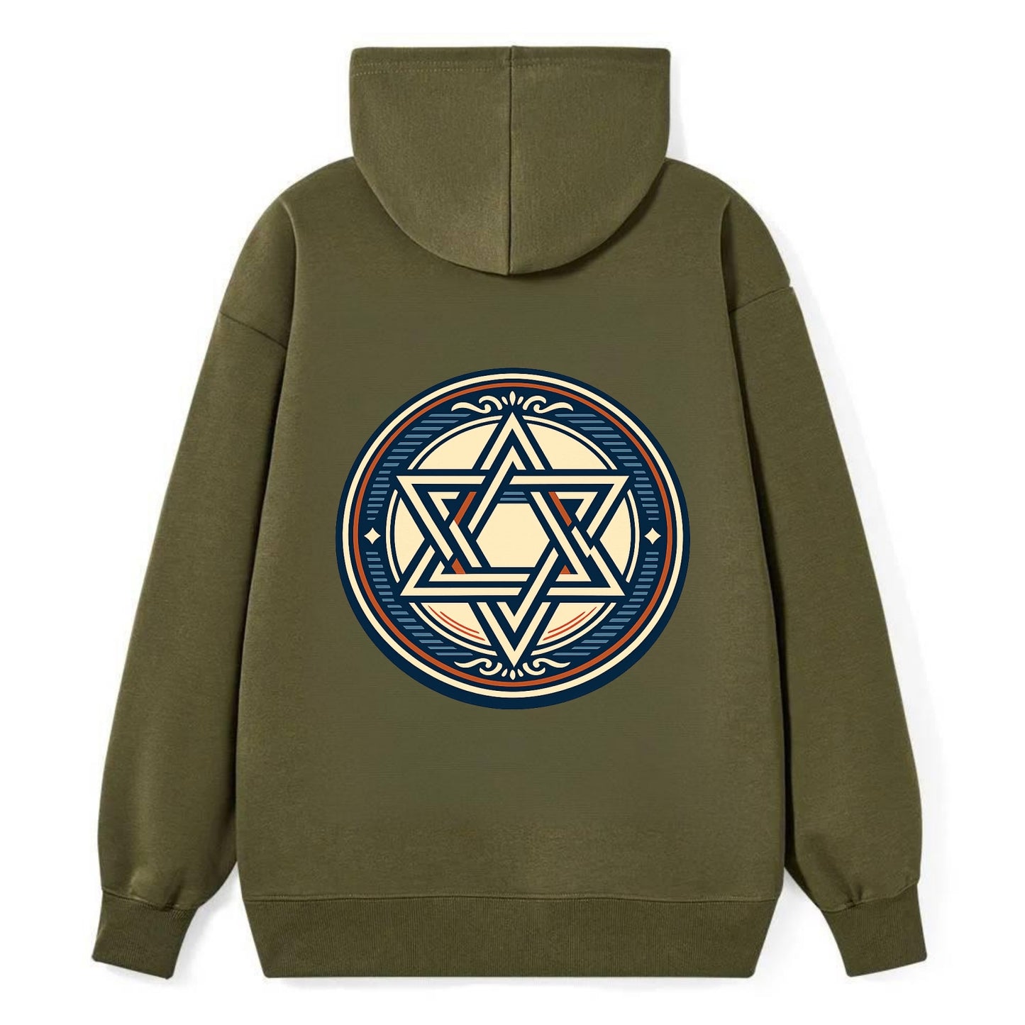 Celestial Unity Emblem - Classic Pullover Hoodie - ArmyGreen