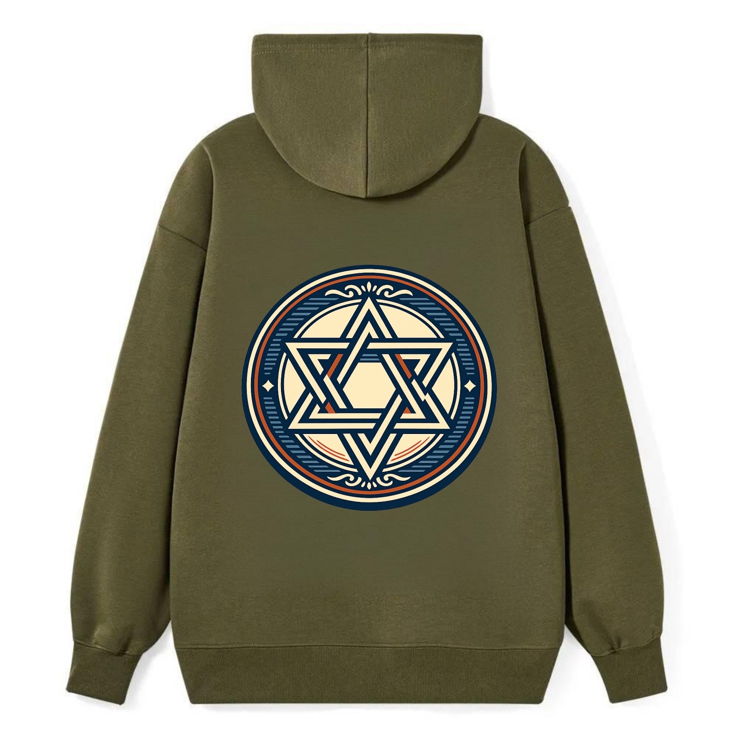 Celestial Unity Emblem - Classic Pullover Hoodie - ArmyGreen