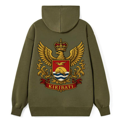 Kiribati Heritage Badge  - Classic Pullover Hoodie - ArmyGreen