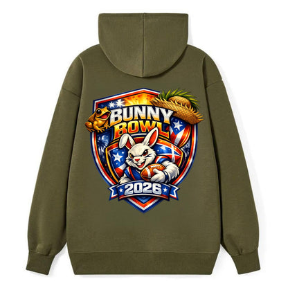 Bunny Bowl 2026 - Classic Pullover Hoodie - ArmyGreen