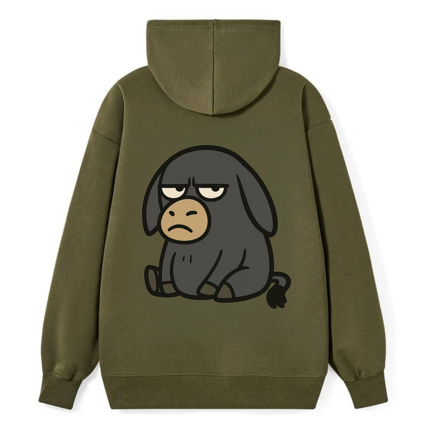 The Donky Judging Silently - Classic Pullover Hoodie - ArmyGreen