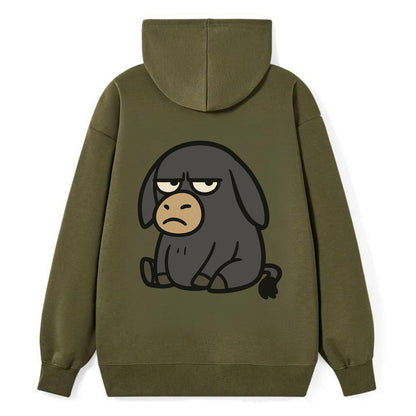 The Donky Judging Silently - Classic Pullover Hoodie - ArmyGreen