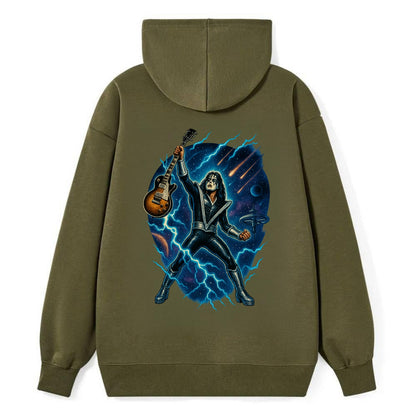 Ace Frehley Cosmic Solo - Classic Pullover Hoodie - ArmyGreen