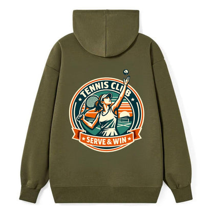 Ace of the Court - Classic Pullover Hoodie - ArmyGreen