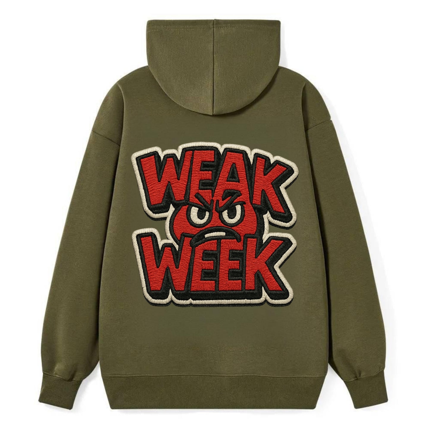 WEAK;WEEK WARRIOR Monday Blue Cap - Classic Pullover Hoodie - ArmyGreen