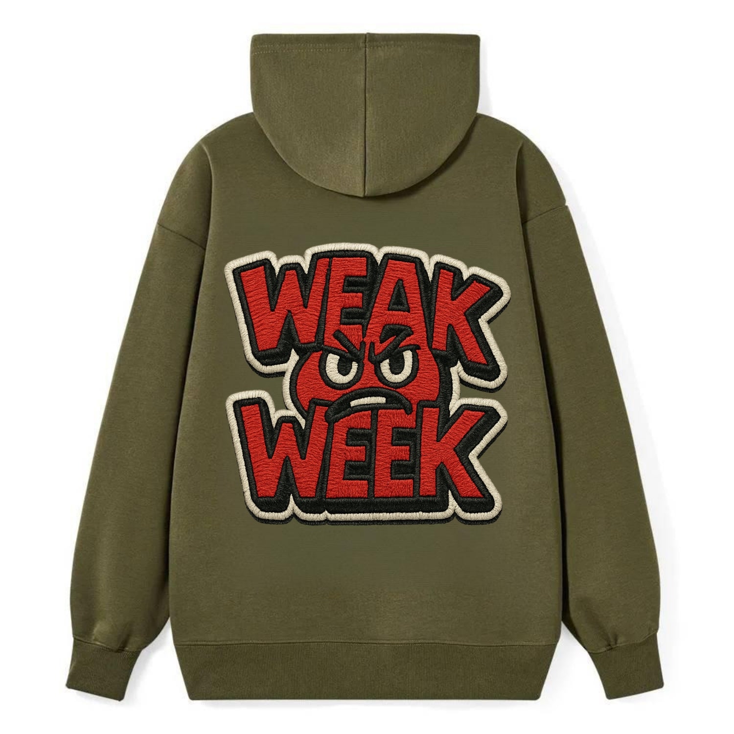 WEAK;WEEK WARRIOR Monday Blue Cap - Classic Pullover Hoodie - ArmyGreen