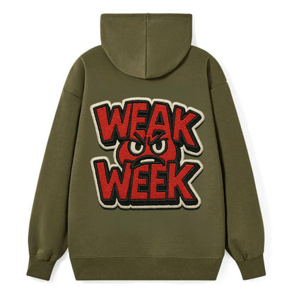 WEAK;WEEK WARRIOR Monday Blue Cap - Classic Pullover Hoodie - ArmyGreen
