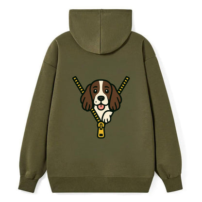 English Springer Spaniel - Classic Pullover Hoodie - ArmyGreen