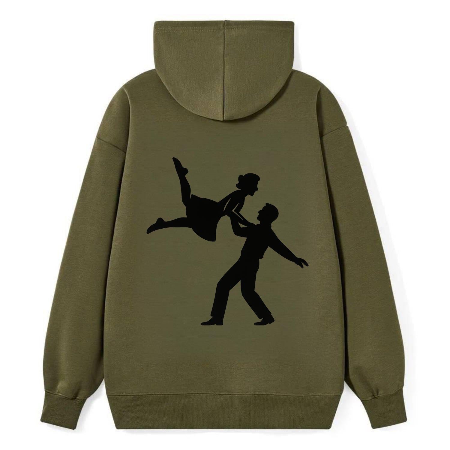 Swing dancers aerial lift - Classic Pullover Hoodie - ArmyGreen