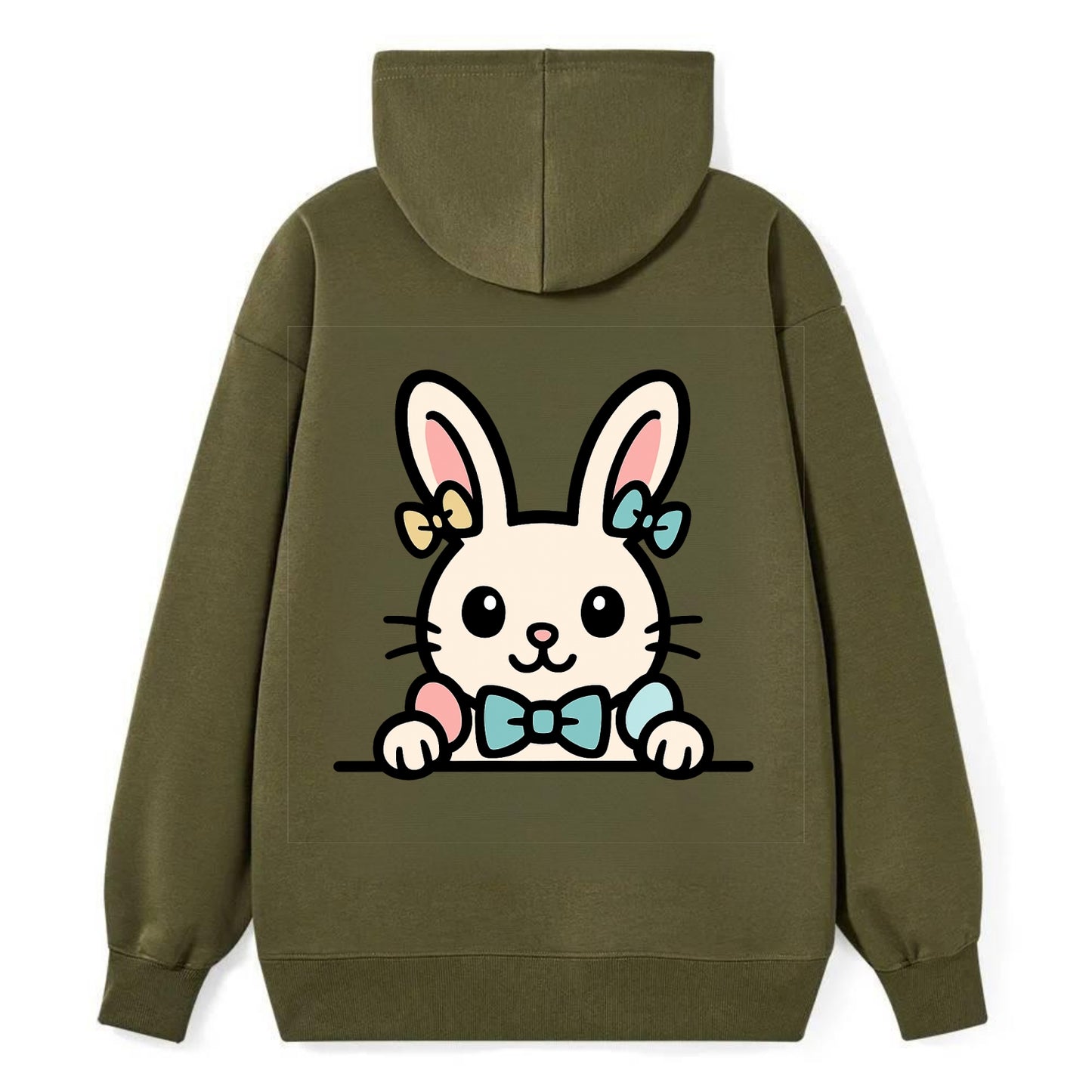Easter Bunny  - Classic Pullover Hoodie - ArmyGreen