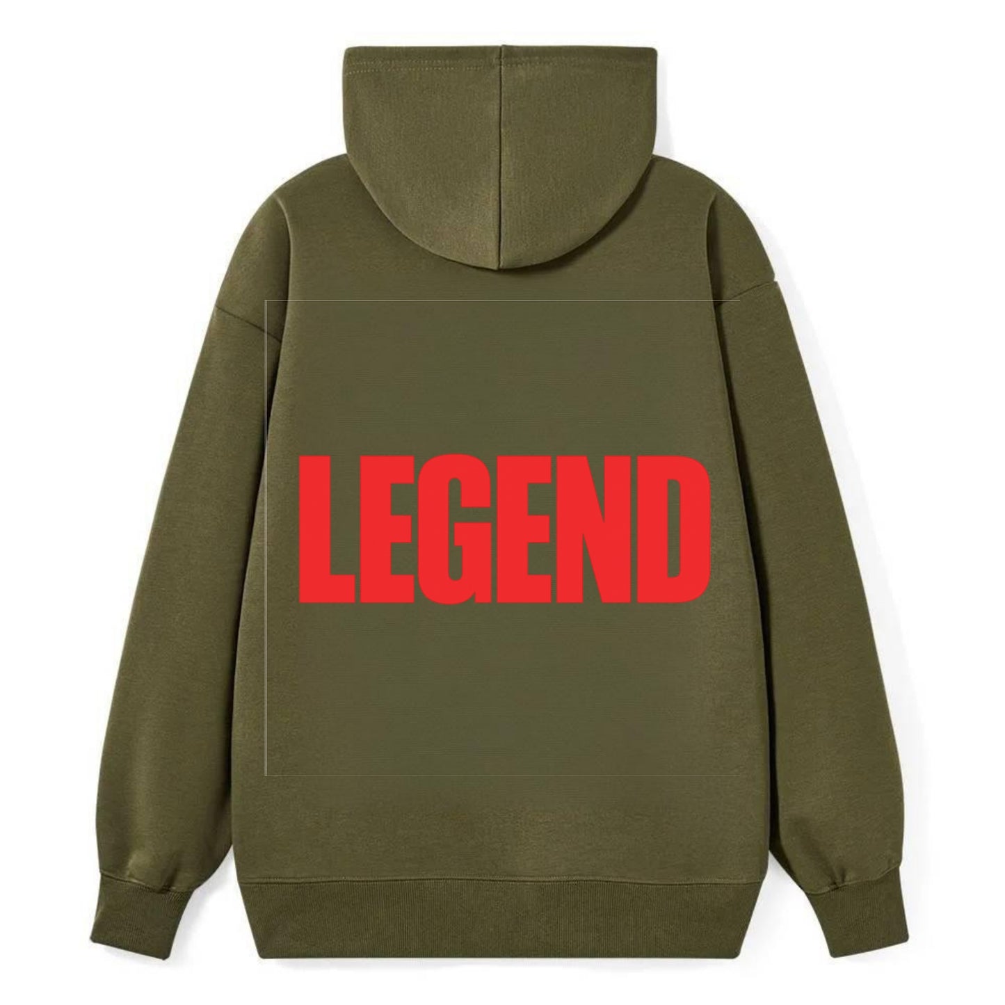Bold typography design - "LEGEND" - remarkable person, iconic status - Classic Pullover Hoodie - ArmyGreen