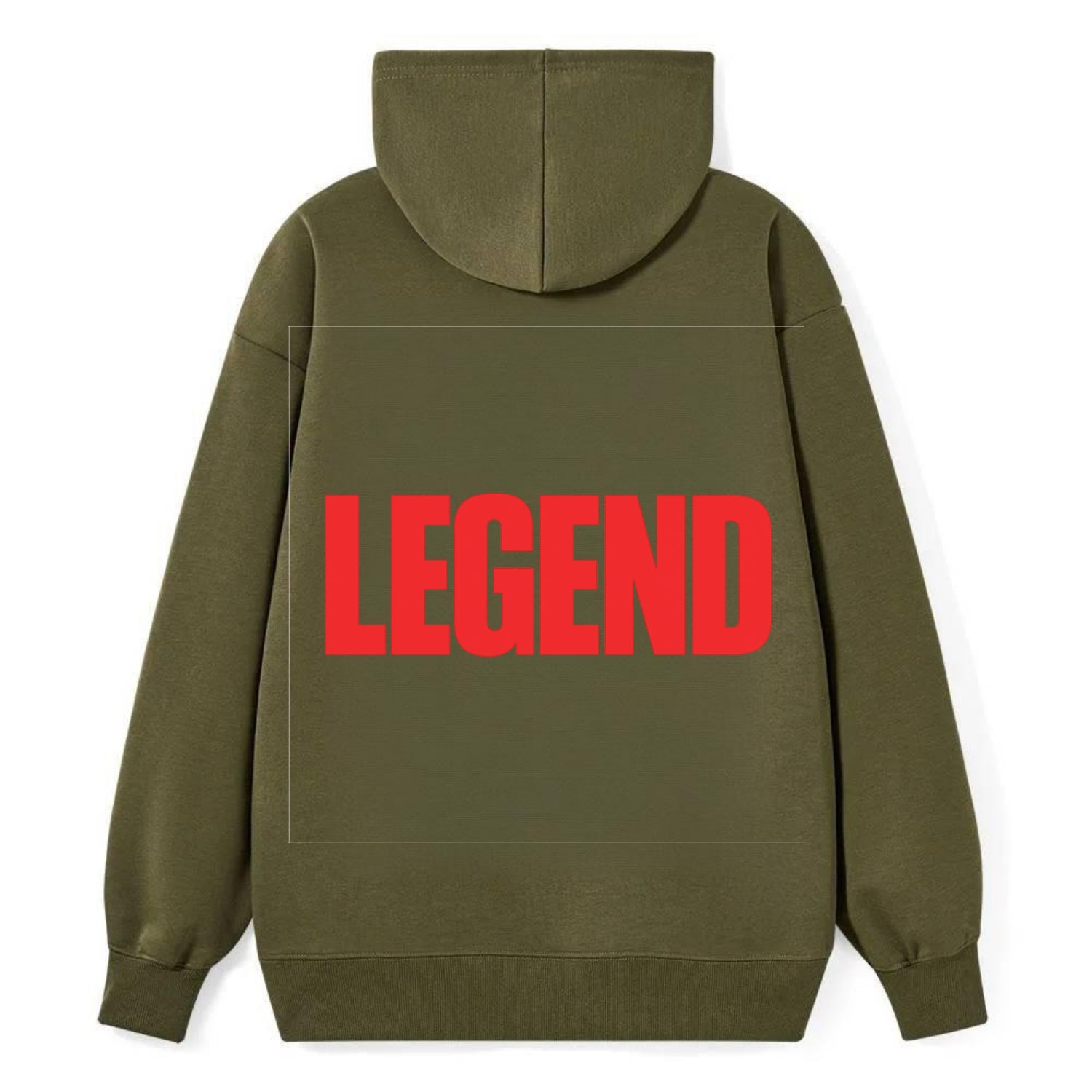 Bold typography design - "LEGEND" - remarkable person, iconic status - Classic Pullover Hoodie - ArmyGreen