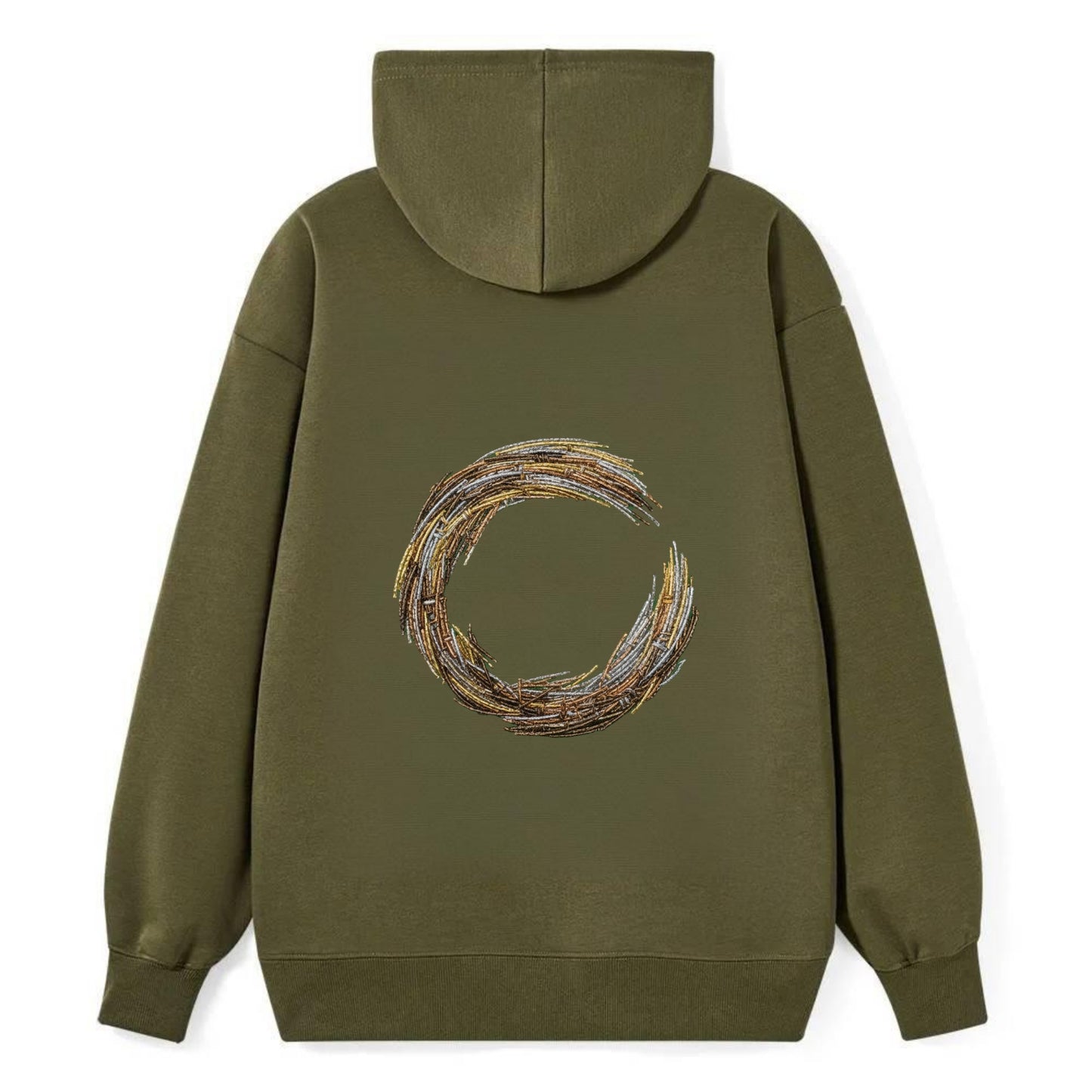 Enso Circle - Classic Pullover Hoodie - ArmyGreen