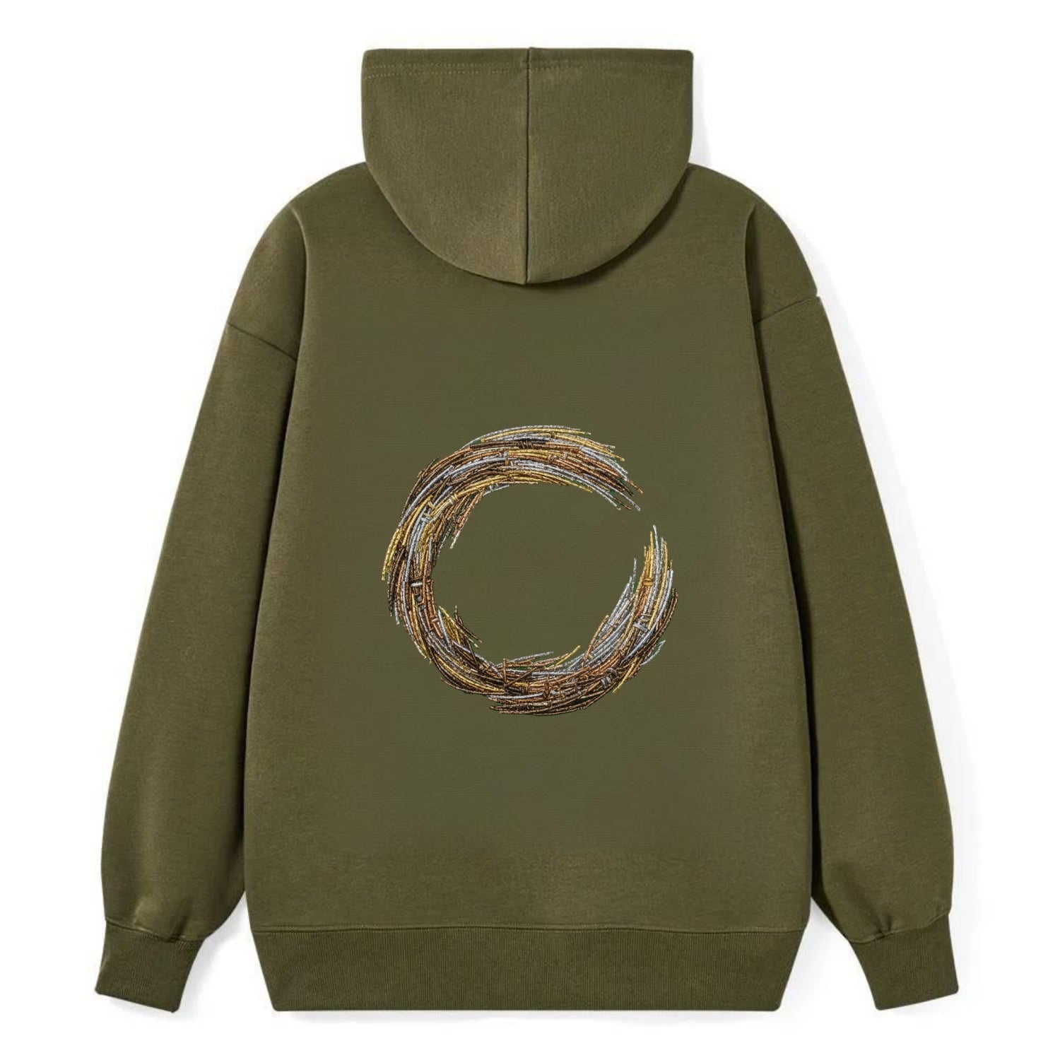 Enso Circle - Classic Pullover Hoodie - ArmyGreen