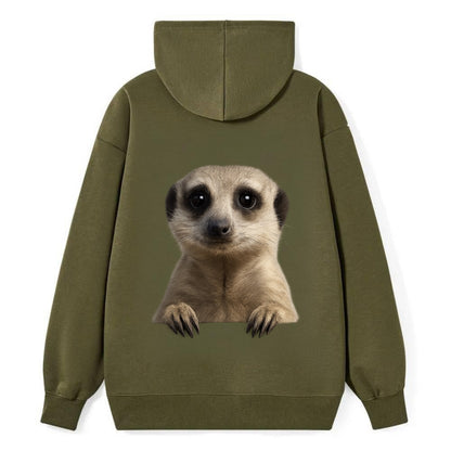 Meerkat  - Classic Pullover Hoodie - ArmyGreen