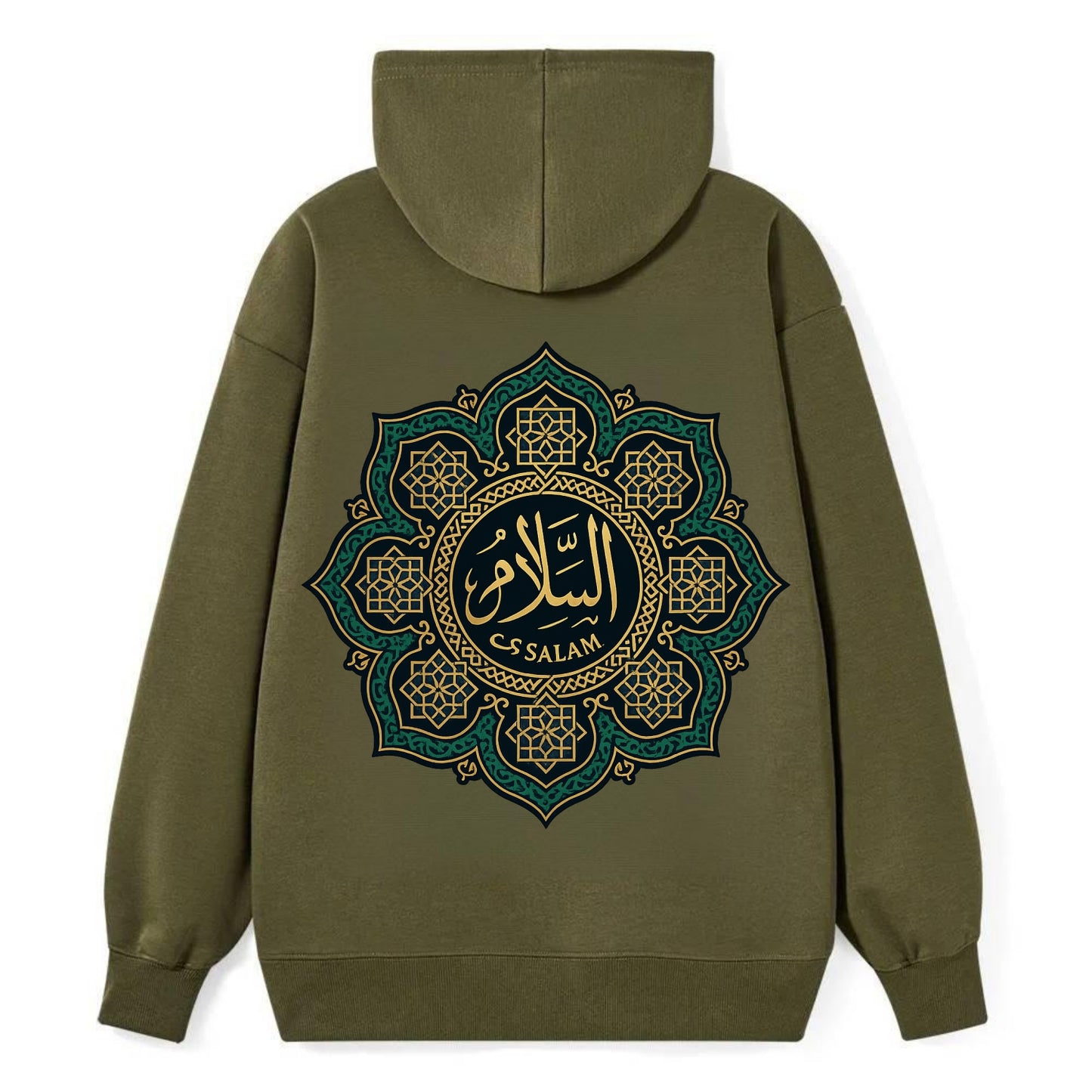 As-Salam Mandala - Classic Pullover Hoodie - ArmyGreen