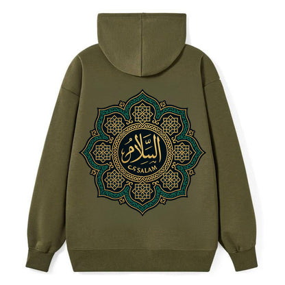 As-Salam Mandala - Classic Pullover Hoodie - ArmyGreen