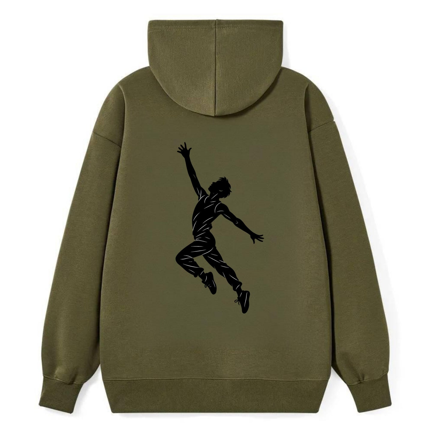 Modern dancer reaching skyward - Classic Pullover Hoodie - ArmyGreen