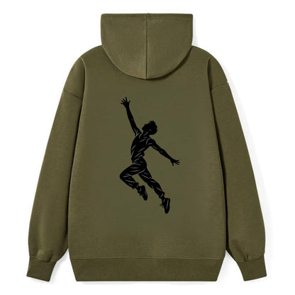 Modern dancer reaching skyward - Classic Pullover Hoodie - ArmyGreen
