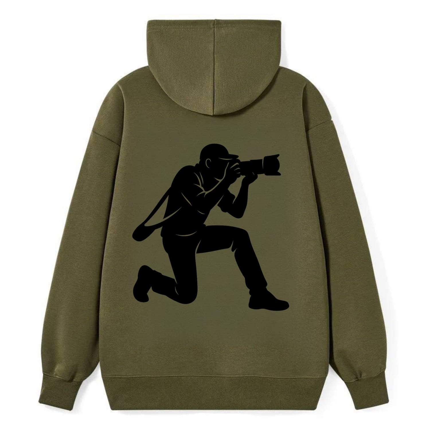 Photographer capturing perfect shot - Classic Pullover Hoodie - ArmyGreen