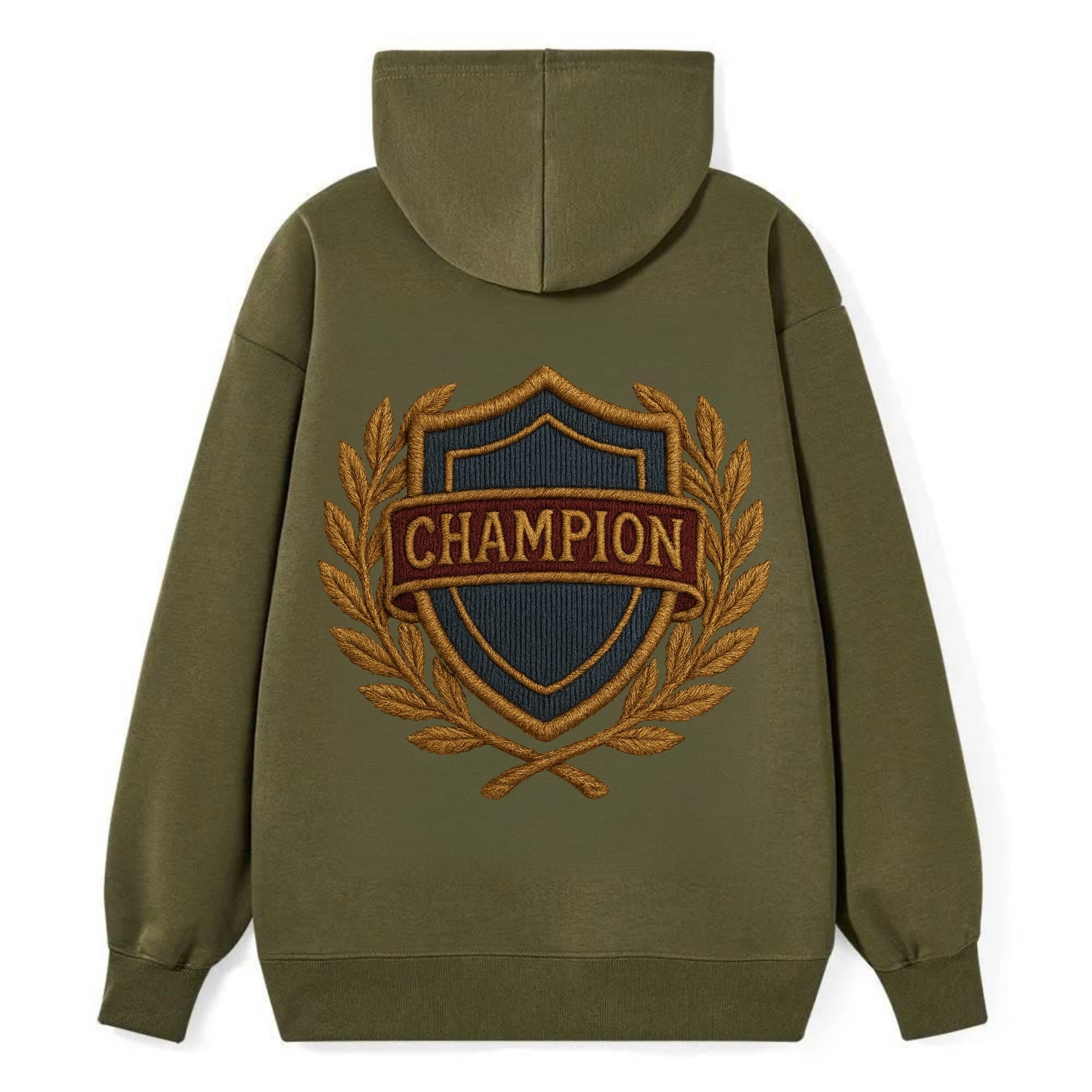 Champion Shield  - Classic Pullover Hoodie - ArmyGreen