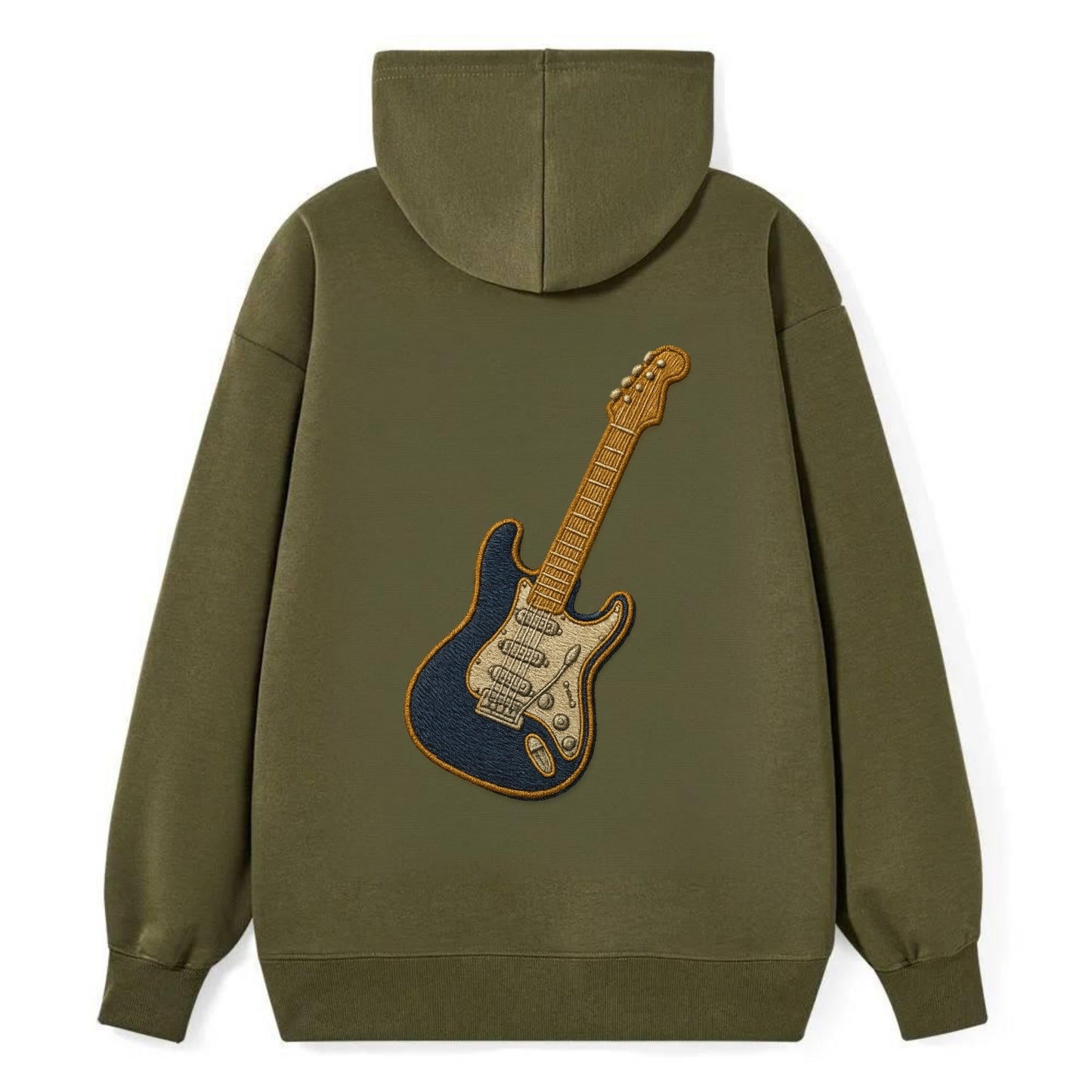 Electric Guitar  - Classic Pullover Hoodie - ArmyGreen