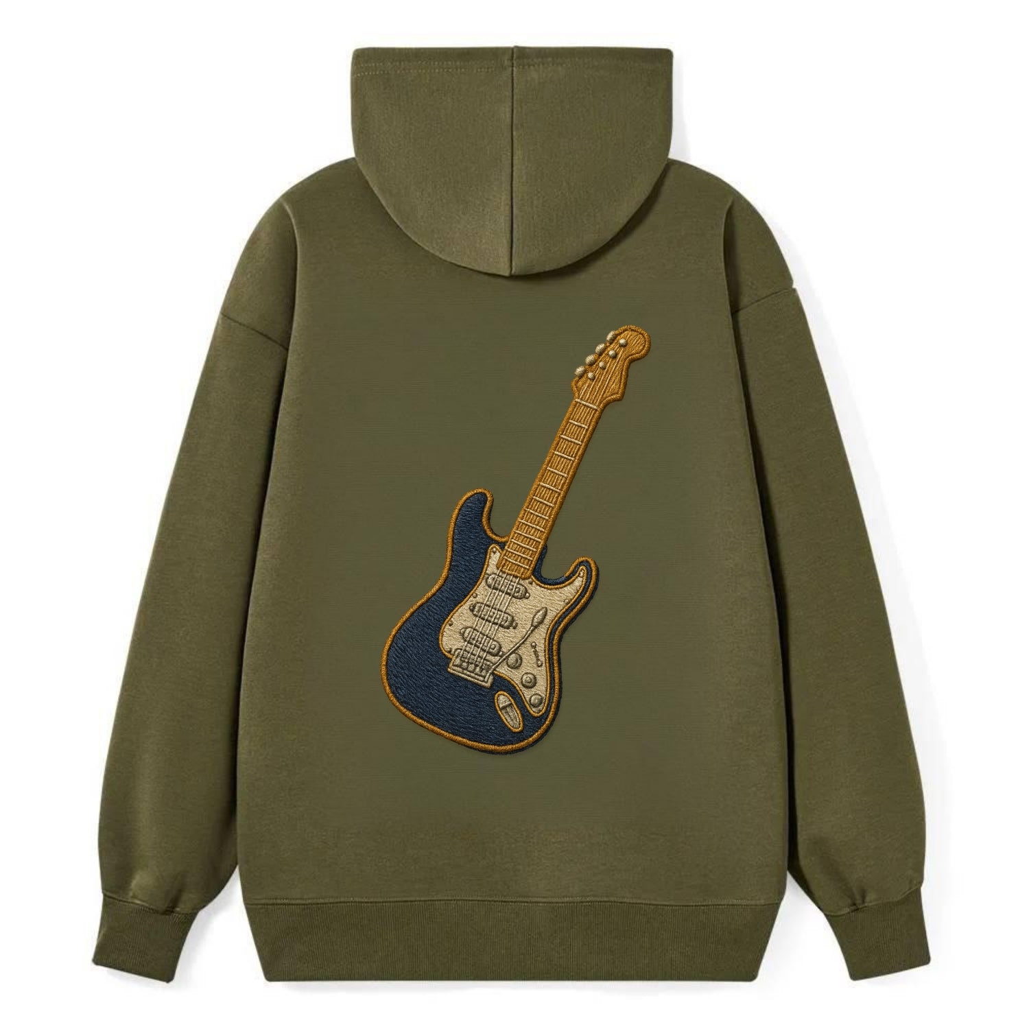 Electric Guitar  - Classic Pullover Hoodie - ArmyGreen