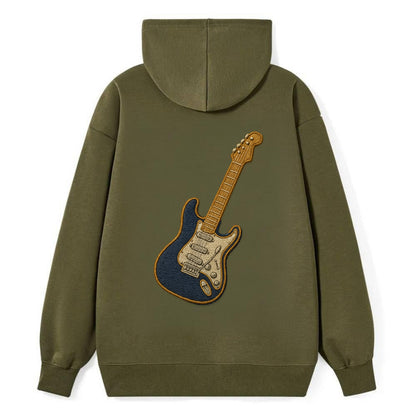 Electric Guitar  - Classic Pullover Hoodie - ArmyGreen