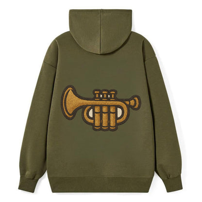 Trumpet  - Classic Pullover Hoodie - ArmyGreen
