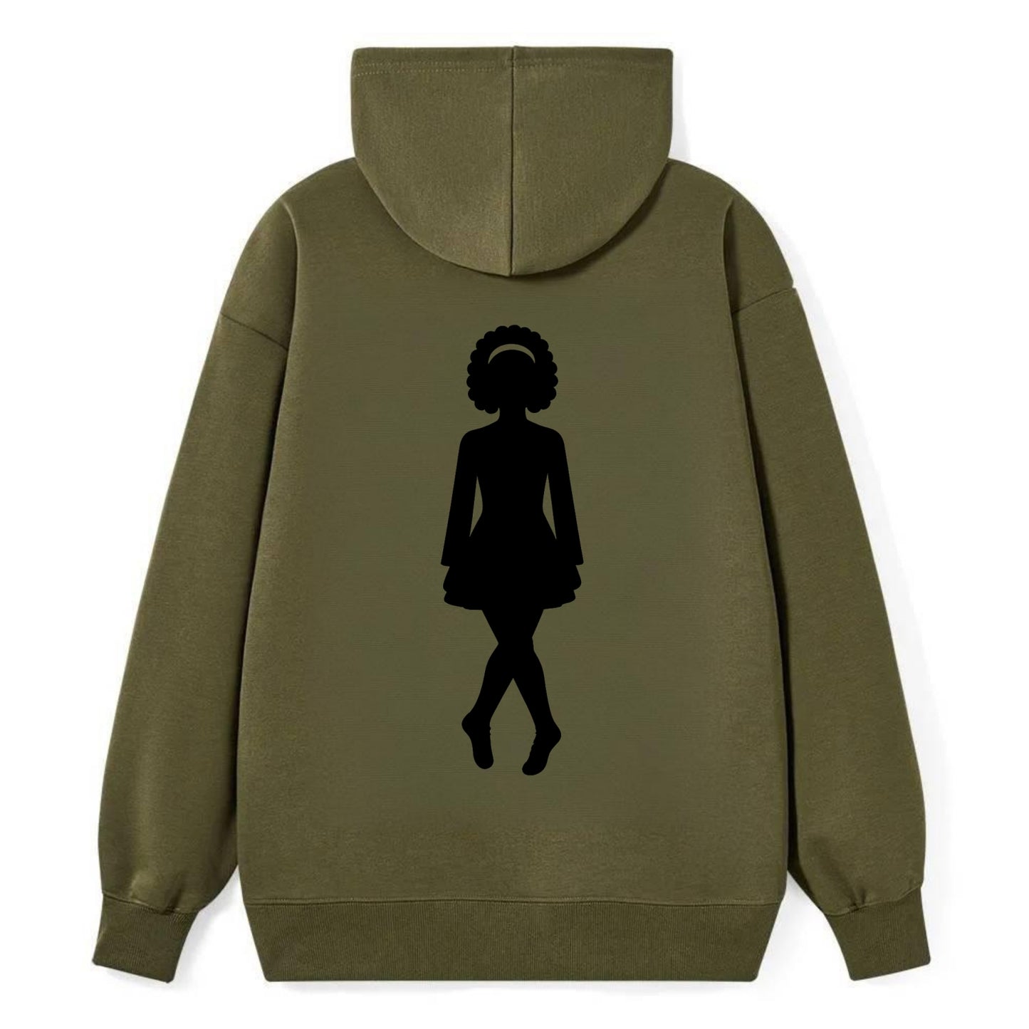 Irish step dancer traditional pose - Classic Pullover Hoodie - ArmyGreen