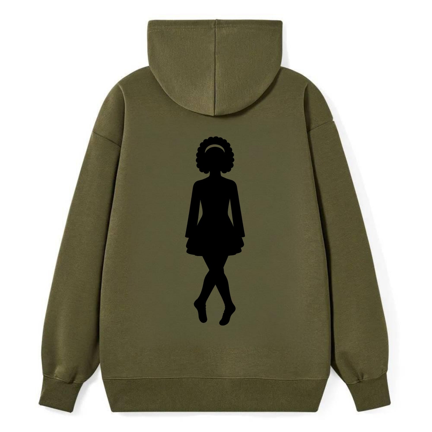Irish step dancer traditional pose - Classic Pullover Hoodie - ArmyGreen