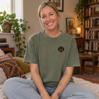 Army Green — worn by a model