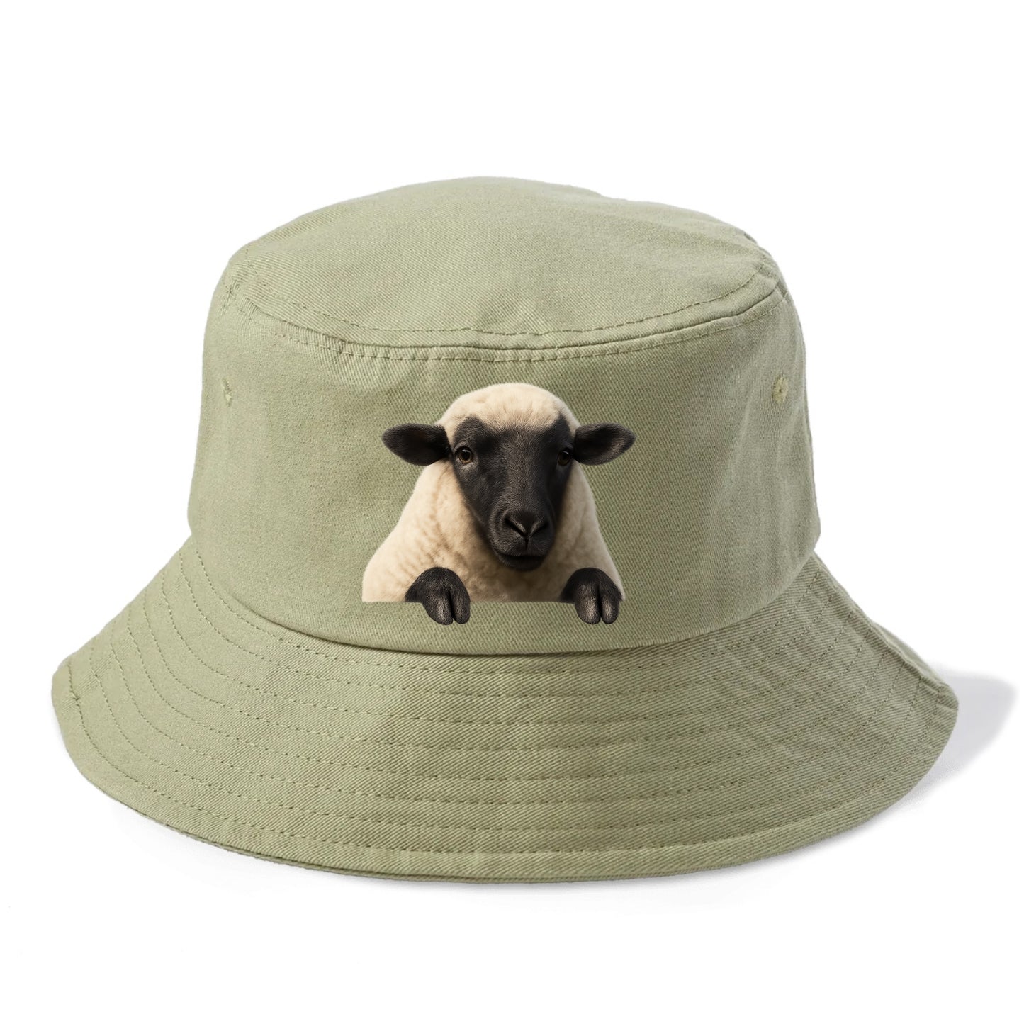 Sheep  - Bucket Hat - Army Green