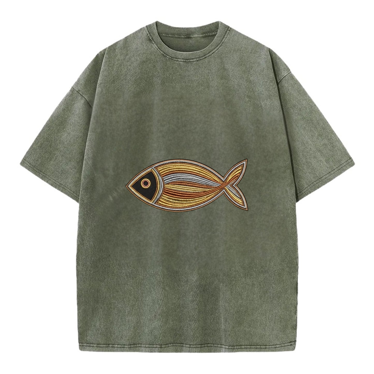 Ichthys - Vintage T-shirt - Army Green
