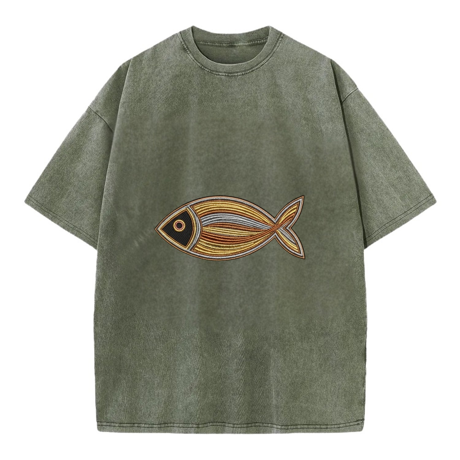 Ichthys - Vintage T-shirt - Army Green