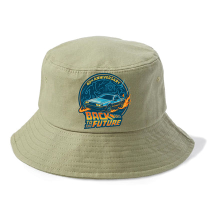 Back To The Future 40th Anniversary - Bucket Hat - Army Green