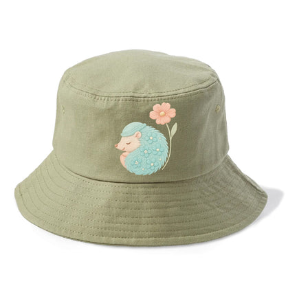 Aqua Hedgehog - Bucket Hat - Army Green