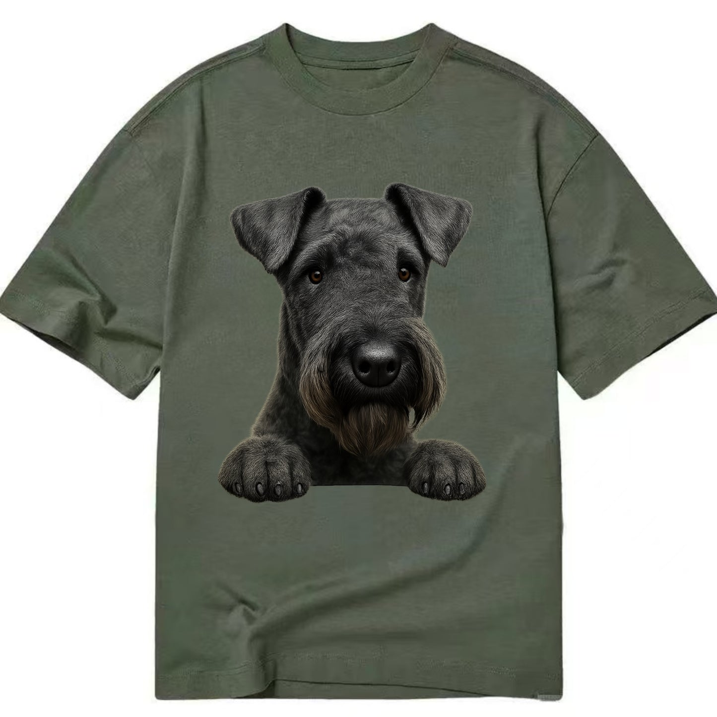 Kerry Blue Terrier  - Classic T-shirt - Army Green