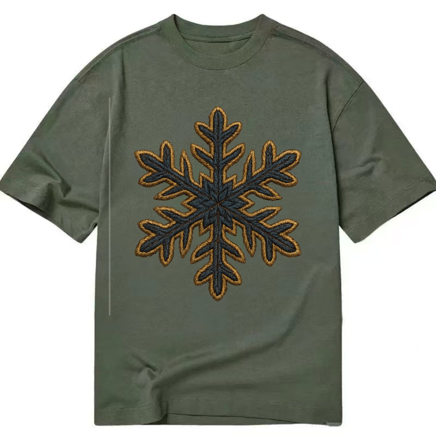 Snowflake  - Classic T-shirt - Army Green
