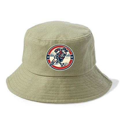 Fierce Ice Queen Emblem - Bucket Hat - Army Green