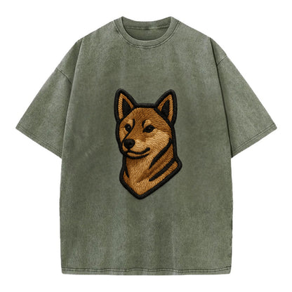 Shikoku - Trendy Japanese hunter design - Vintage T-shirt - Army Green
