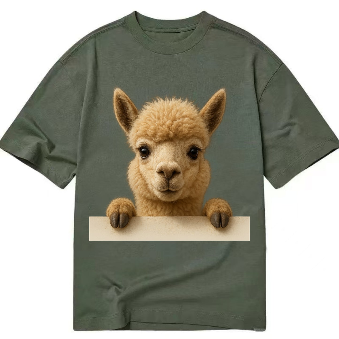 Alpaca  - Classic T-shirt - Army Green